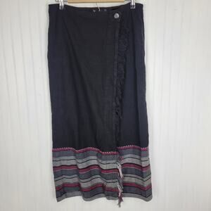 True Grit Blanket Wrap Skirt Size Large